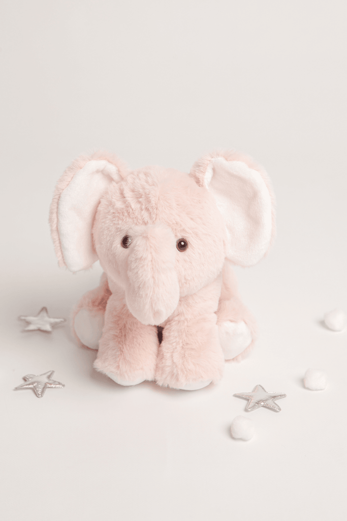Evie The Elephant Pink Soft Plush Toy - Babbico