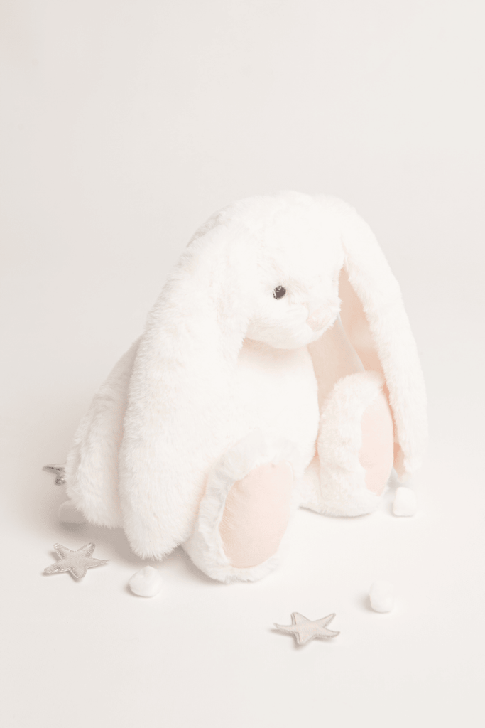 Blossom The Bunny White & Pink Soft Plush Toy - Babbico
