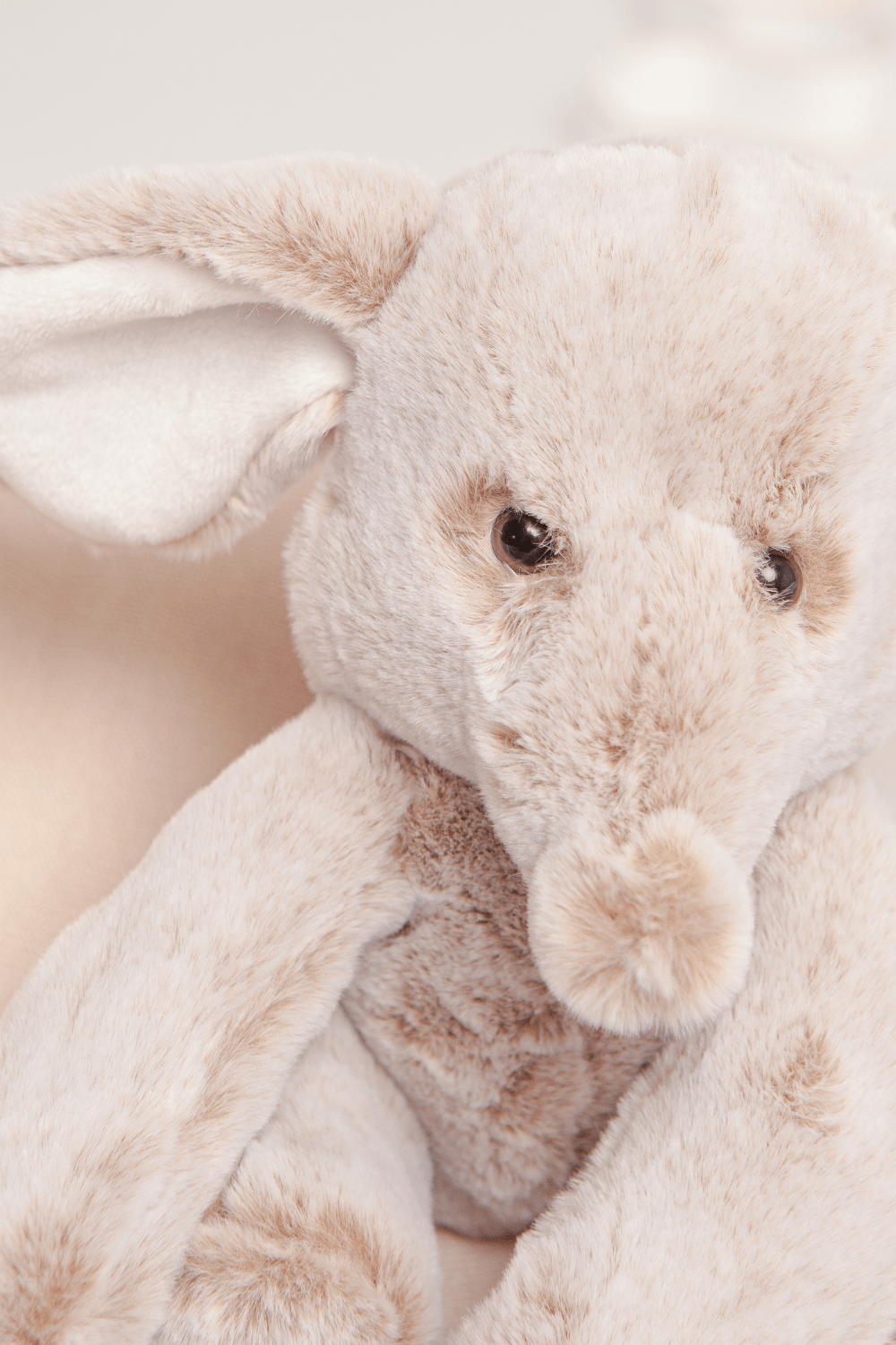 Esme The Elephant Plush Beige Toy Elephant Print Blanket Baby Gift Set