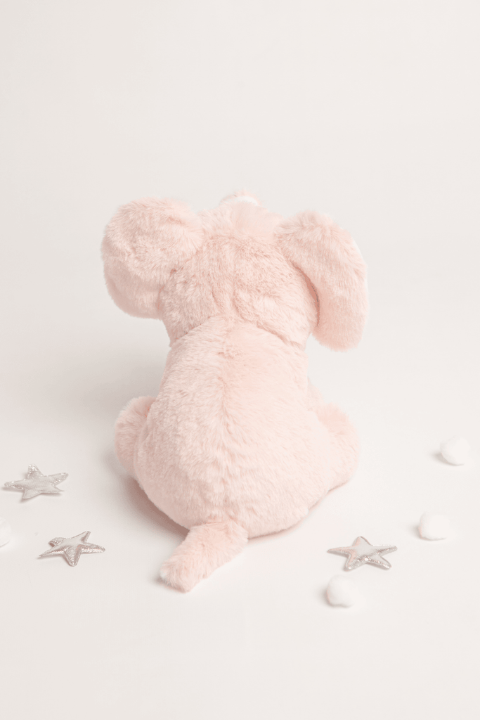 Evie The Elephant Pink Soft Plush Toy - Babbico