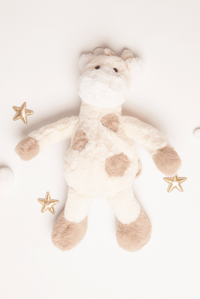 Giselle The Giraffe Beige & White Soft Plush Toy - Babbico