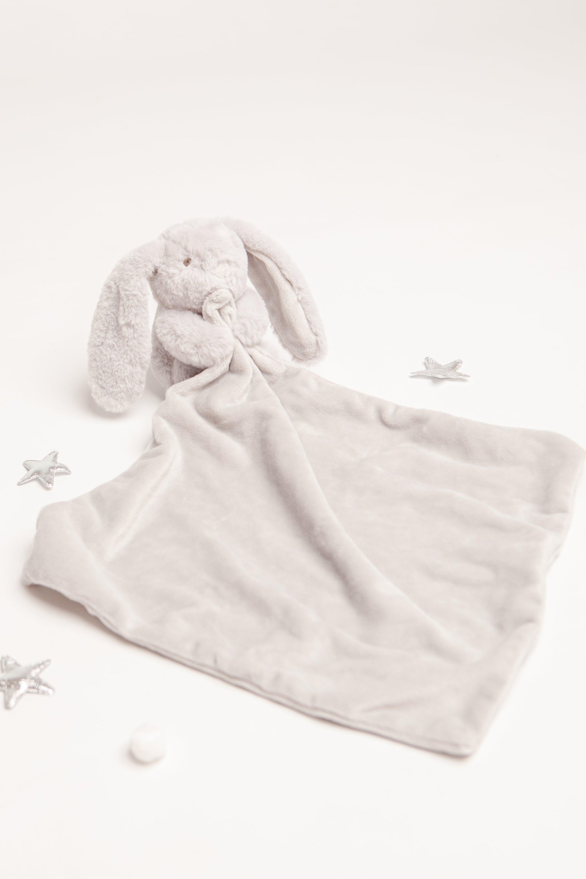 Grey bunny comforter best sale