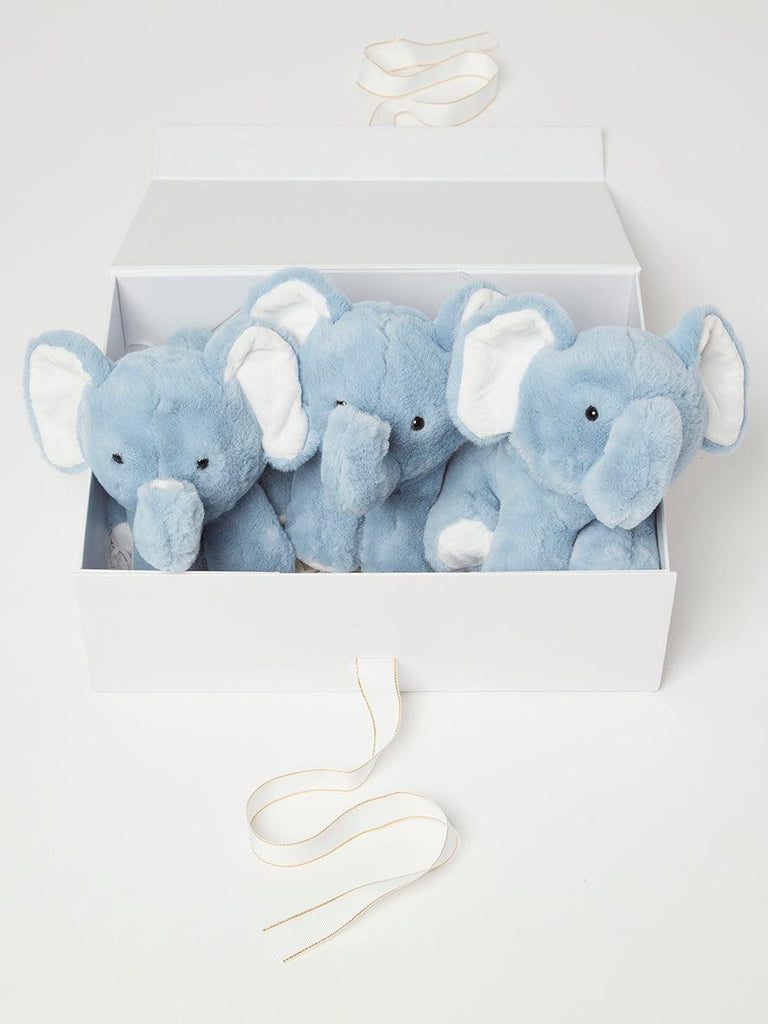 Triplet Baby Boy Gift Set - Eddie The Elephant Toys - Babbico