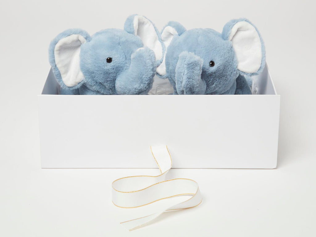 Twin Baby Boy Gift Set - Eddie The Elephant Toys - Babbico