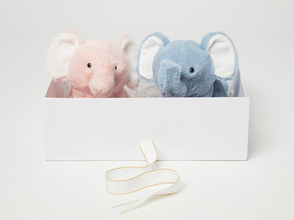 Twin Boy & Girl Gift Set - Evie & Eddie The Elephant Toys - Babbico