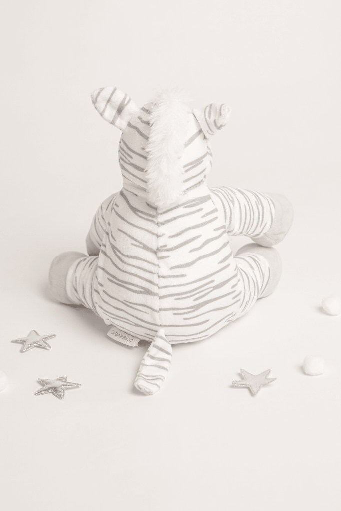Zizi The Zebra Grey & White Soft Plush Toy - Babbico